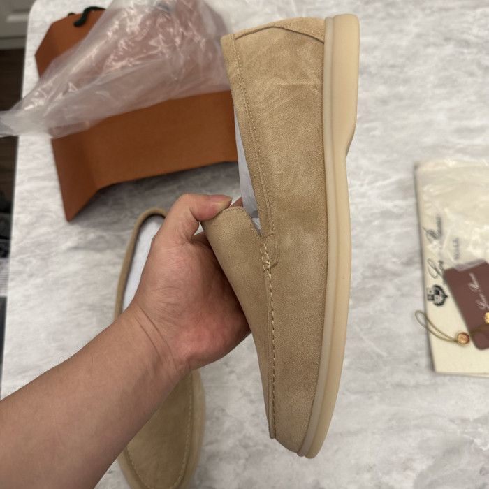 Loro Piana Summer Walk Moccasins Shoes without shoes box FZXZ125