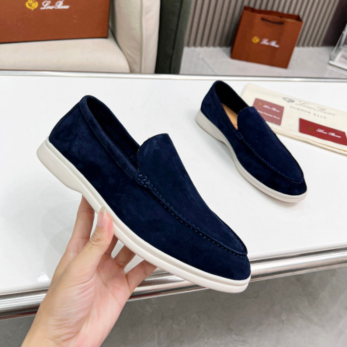Loro Piana Summer Walk Moccasins Shoes without shoes box FZXZ125