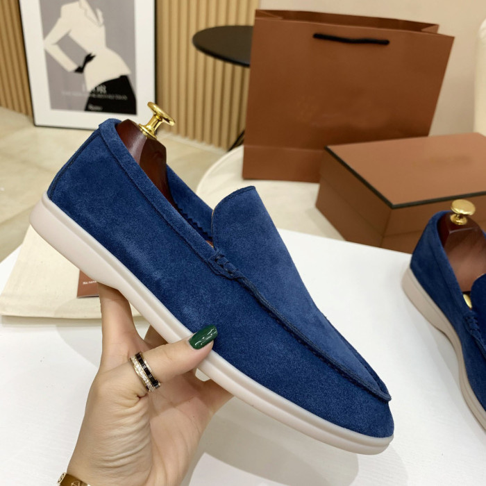 Loro Piana Summer Walk Moccasins Shoes without shoes box FZXZ125