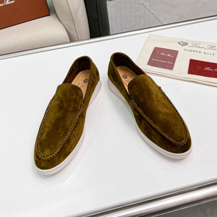Loro Piana Summer Walk Moccasins Shoes without shoes box FZXZ125