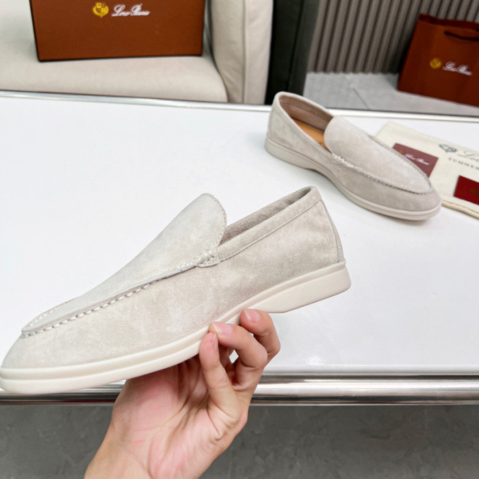 Loro Piana Summer Walk Moccasins Shoes without shoes box FZXZ125
