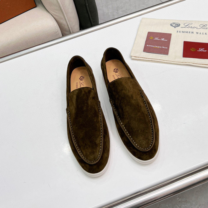 Loro Piana Summer Walk Moccasins Shoes without shoes box FZXZ125