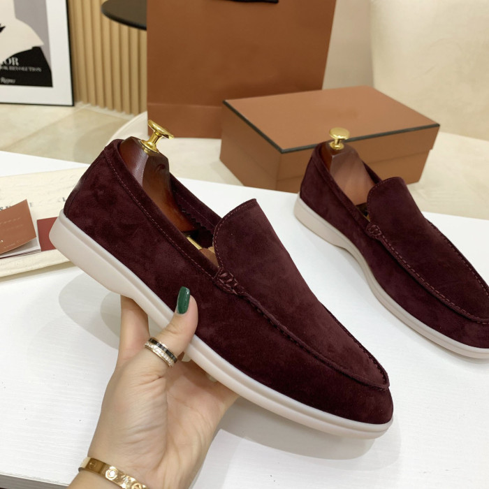 Loro Piana Summer Walk Moccasins Shoes without shoes box FZXZ125