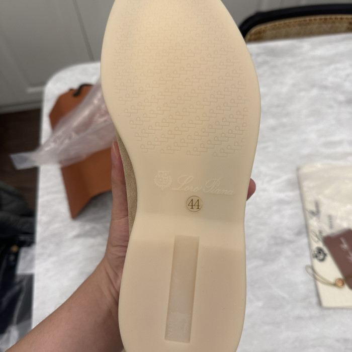 Loro Piana Summer Walk Moccasins Shoes without shoes box FZXZ125