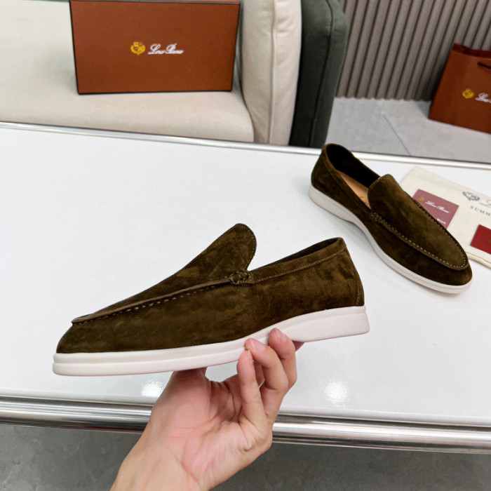 Loro Piana Summer Walk Moccasins Shoes without shoes box FZXZ125