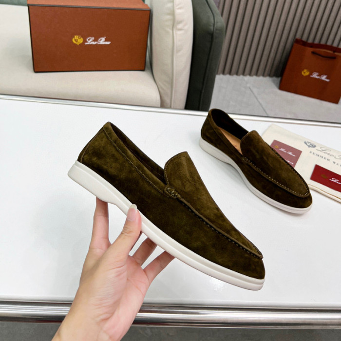 Loro Piana Summer Walk Moccasins Shoes without shoes box FZXZ125