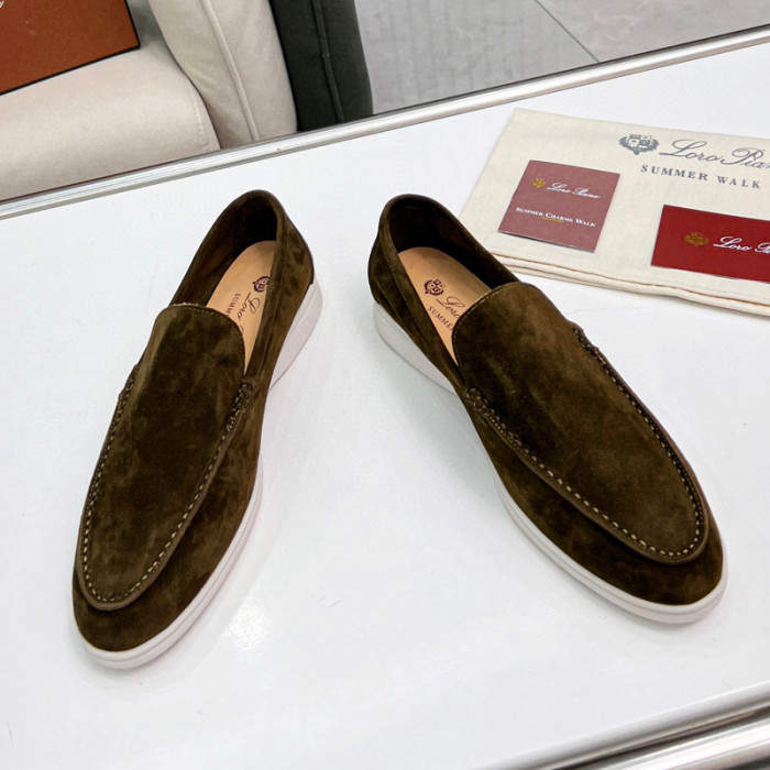 Loro Piana Summer Walk Moccasins Shoes without shoes box FZXZ125