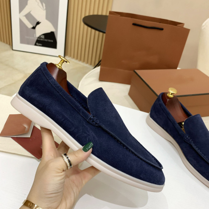 Loro Piana Summer Walk Moccasins Shoes without shoes box FZXZ125
