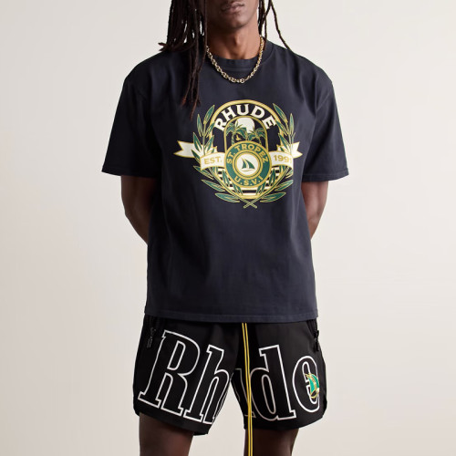 RHUDE ST. TROPEZ YACHT CREST TEE FZTX3903