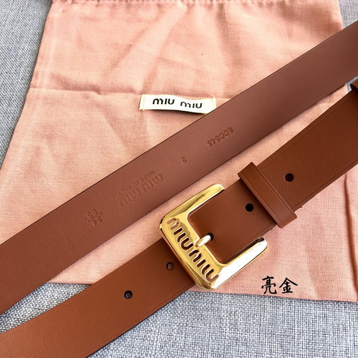 miumiu 3cm cowhide Belt FZYD180