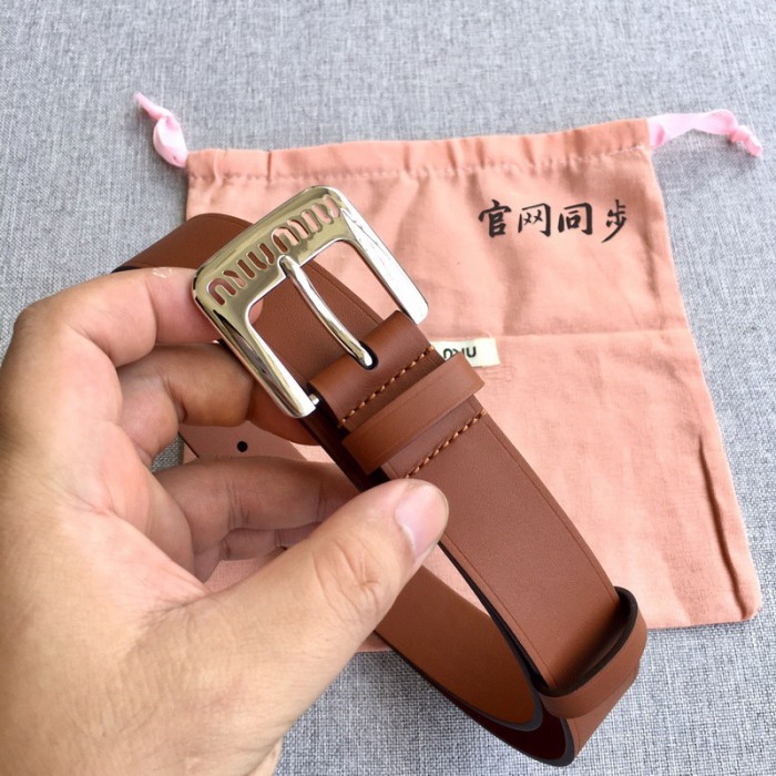 miumiu 3cm cowhide Belt FZYD180