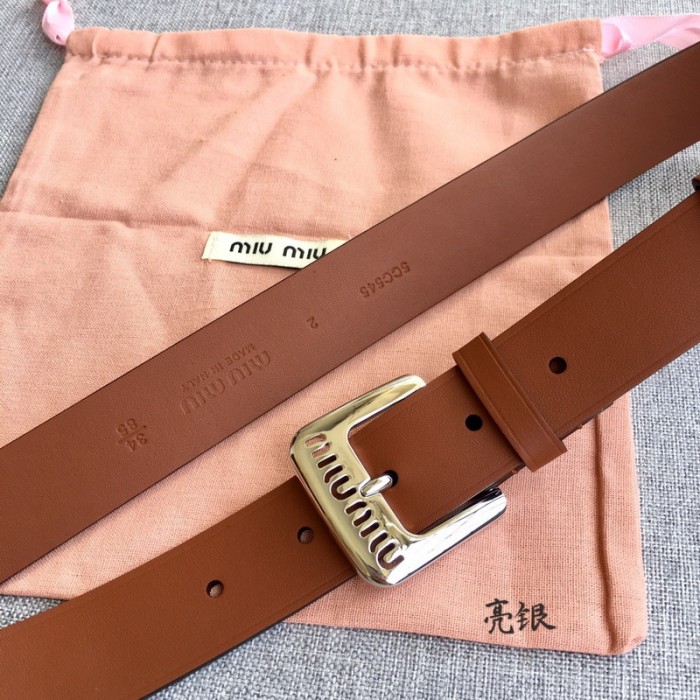 miumiu 3cm cowhide Belt FZYD180