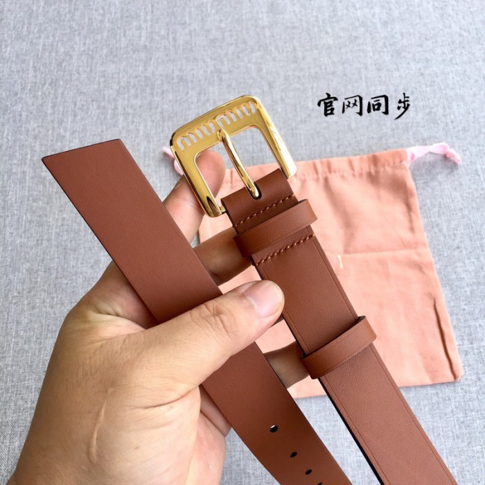 miumiu 3cm cowhide Belt FZYD180