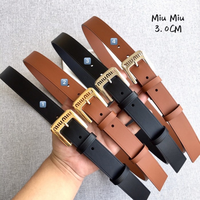 miumiu 3cm cowhide Belt FZYD180