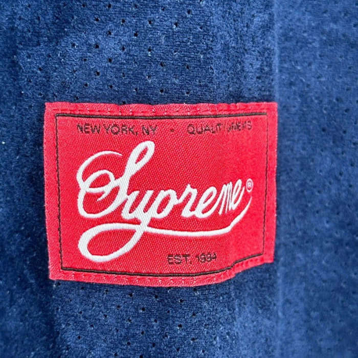 SUPREME 24SS ULTRASUEDE MESH BASEBALL JERSEY FZTX4058