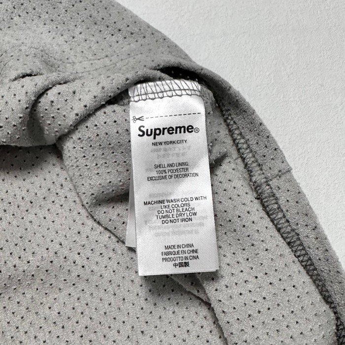 SUPREME 24SS ULTRASUEDE MESH BASEBALL JERSEY FZTX4058