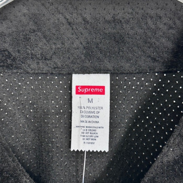 SUPREME 24SS ULTRASUEDE MESH BASEBALL JERSEY FZTX4058