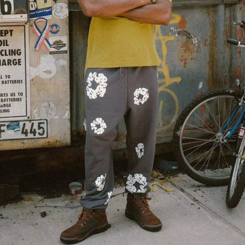DENIM TEARS Rhinestone Sweatpants FZKZ1000