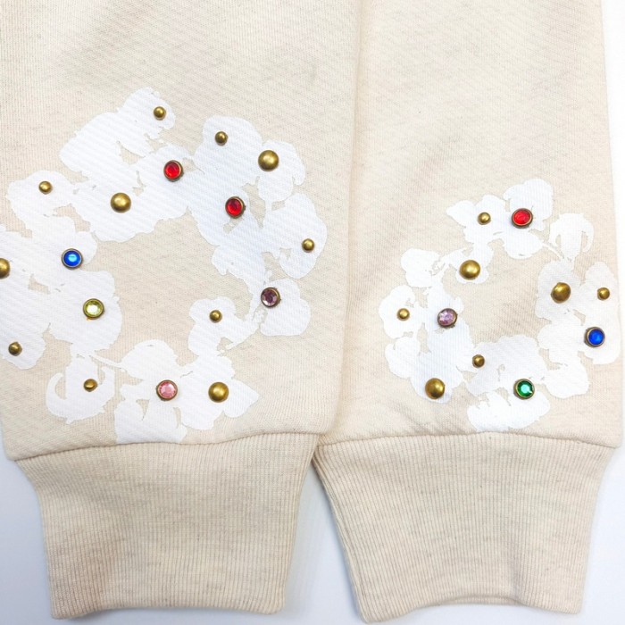 DENIM TEARS Rhinestone Zipper Hoodies FZWY1407