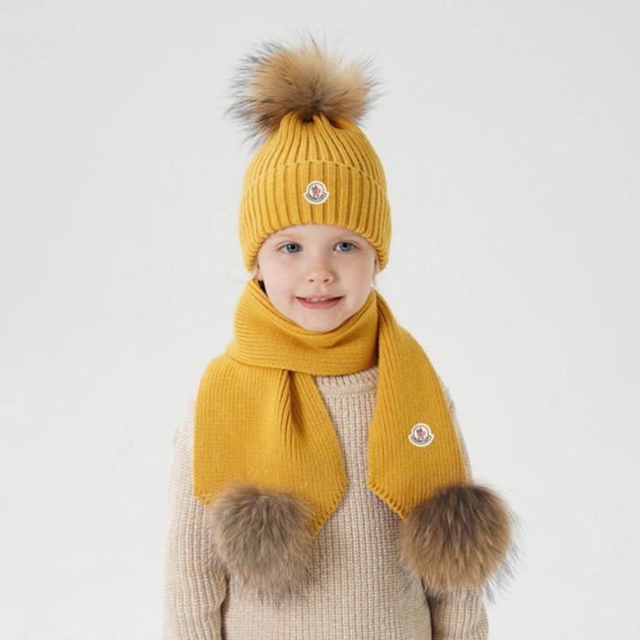 Moncler Wool Beanie Children Kids Knitted Hat FZMZ194