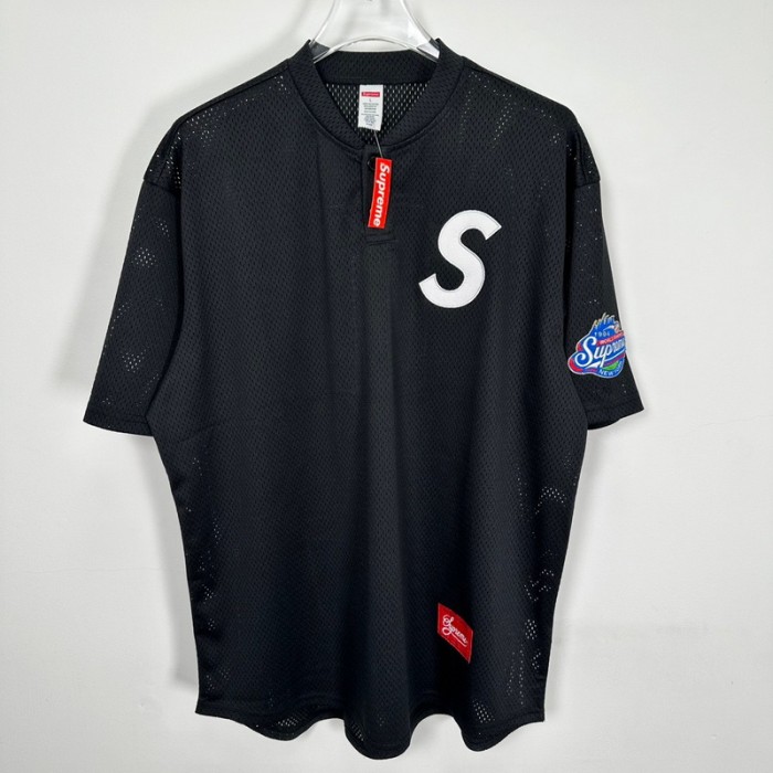 Supreme S Logo Baseball Henley FZTX4251