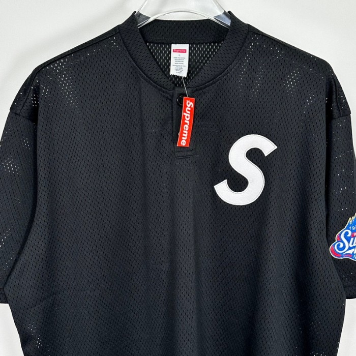 Supreme S Logo Baseball Henley FZTX4251