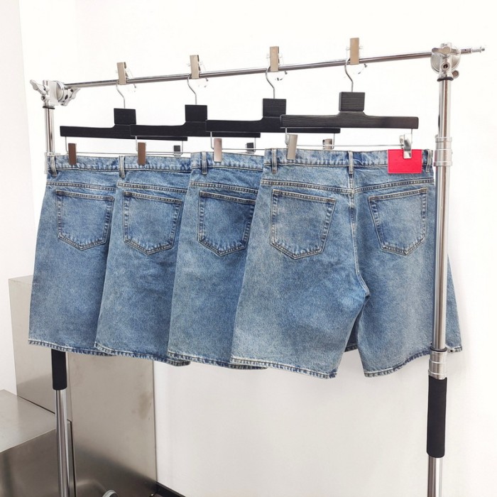 Sp5der Denim Shorts FZKZ1090