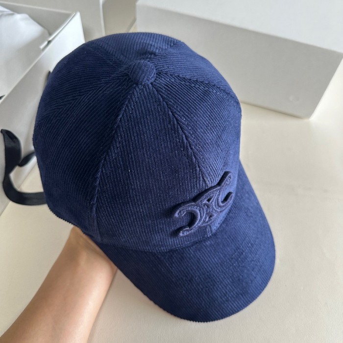 Celine TRIOMPHE Corduroy Baseball Hat FZMZ196