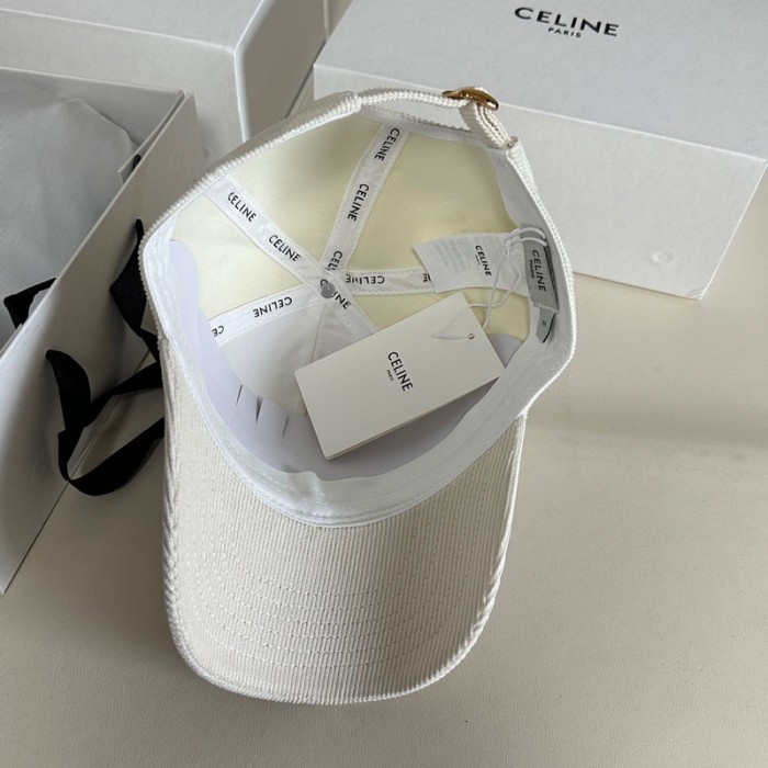 Celine TRIOMPHE Corduroy Baseball Hat FZMZ196