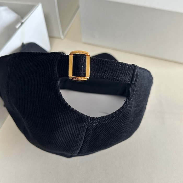 Celine TRIOMPHE Corduroy Baseball Hat FZMZ196