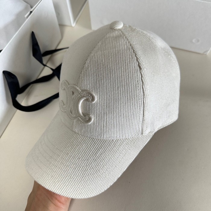 Celine TRIOMPHE Corduroy Baseball Hat FZMZ196
