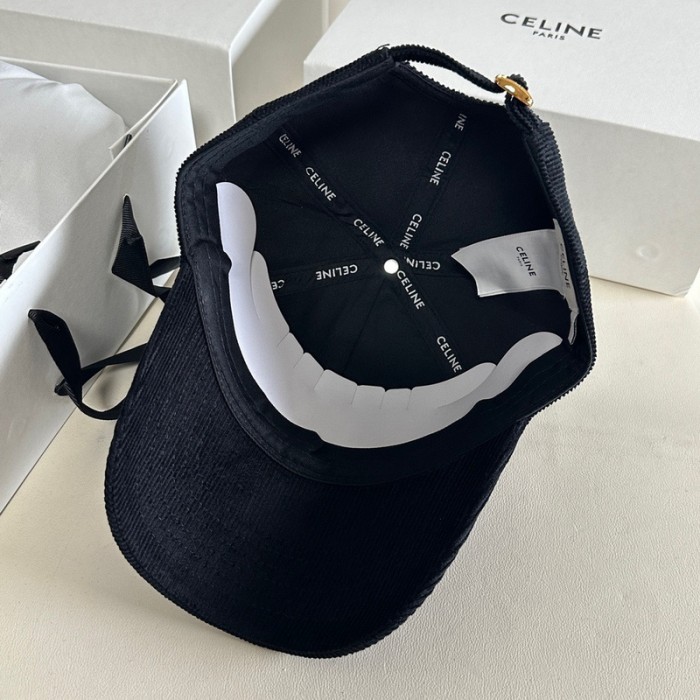Celine TRIOMPHE Corduroy Baseball Hat FZMZ196