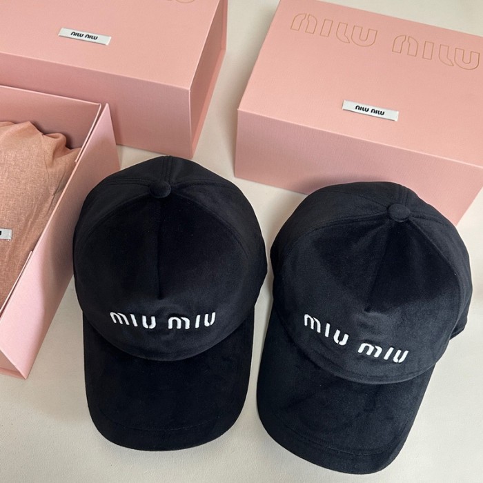 MIUMIU Velour Fisherman's hat cap FZMZ201