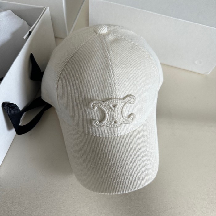 Celine TRIOMPHE Corduroy Baseball Hat FZMZ196
