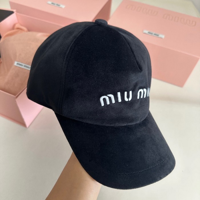 MIUMIU Velour Fisherman's hat cap FZMZ201