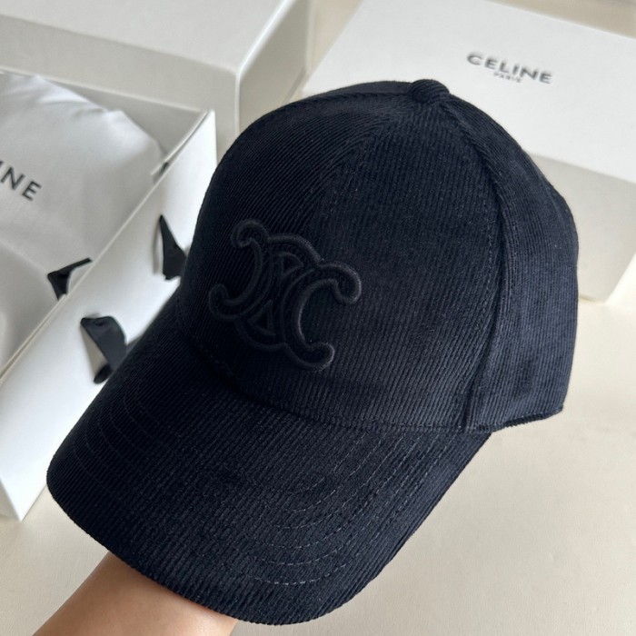 Celine TRIOMPHE Corduroy Baseball Hat FZMZ196
