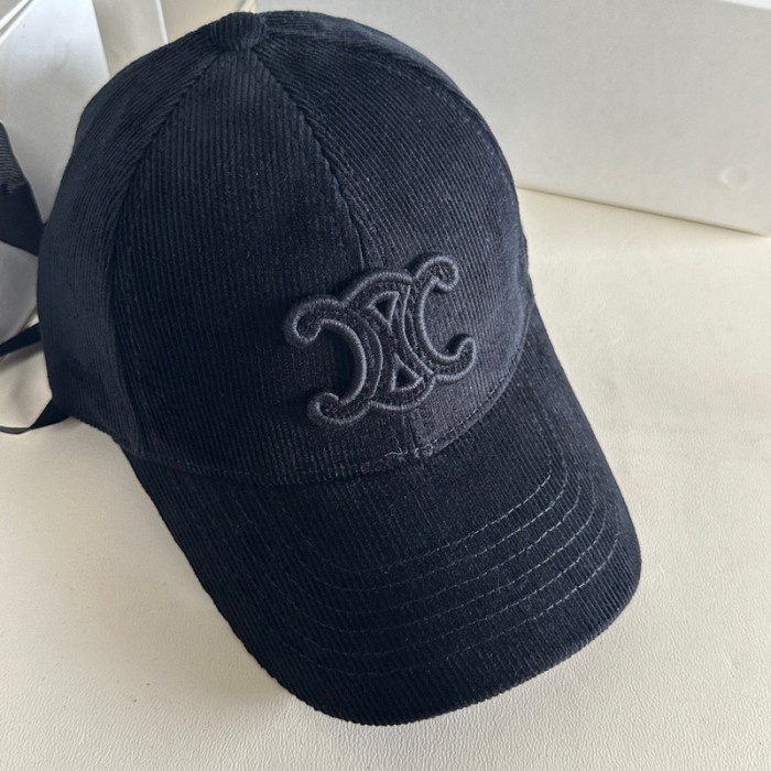 Celine TRIOMPHE Corduroy Baseball Hat FZMZ196