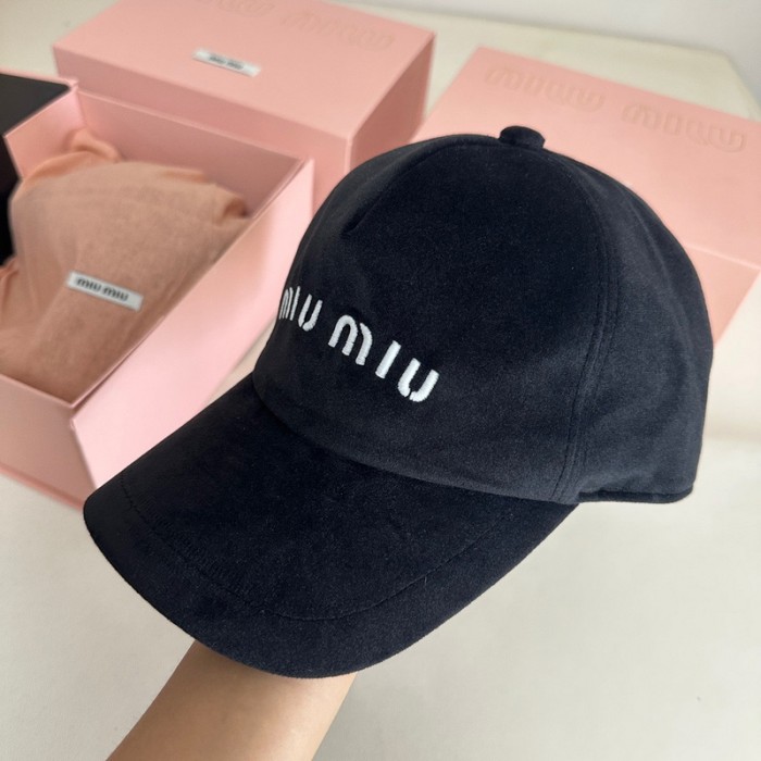 MIUMIU Velour Fisherman's hat cap FZMZ201