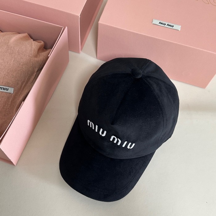 MIUMIU Velour Fisherman's hat cap FZMZ201