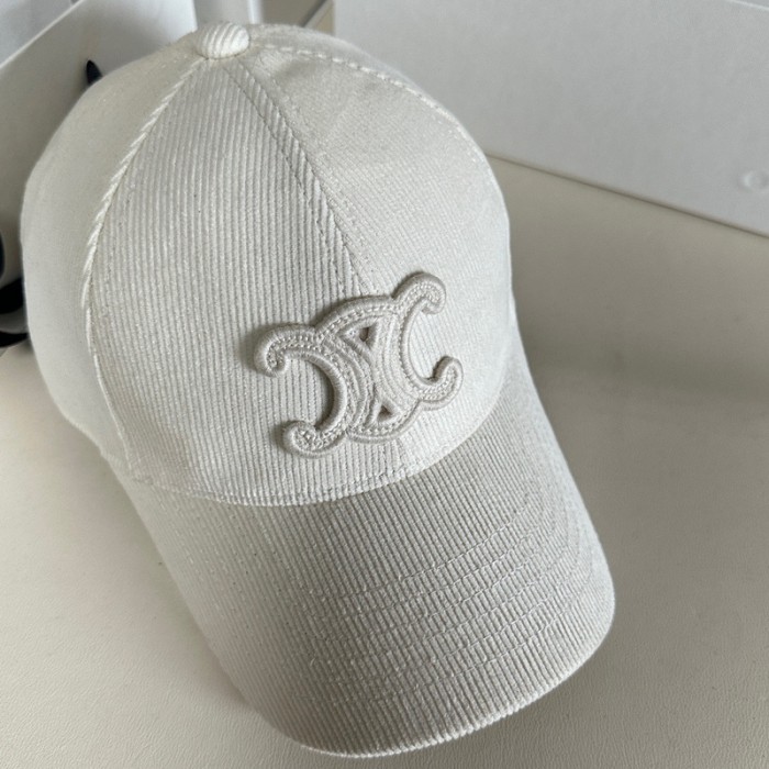 Celine TRIOMPHE Corduroy Baseball Hat FZMZ196