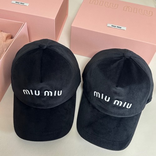 MIUMIU Velour Fisherman's hat cap FZMZ201