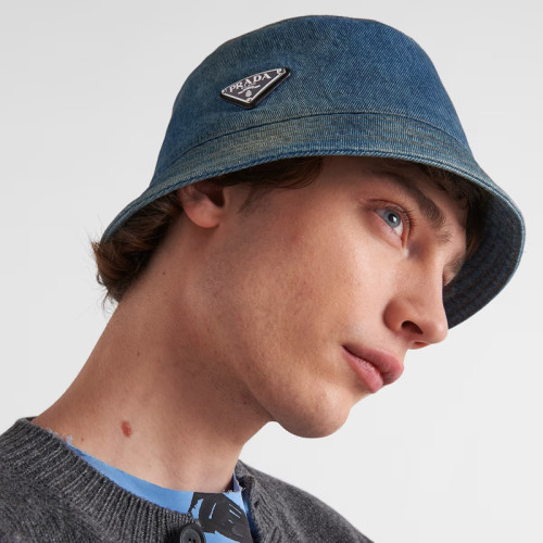 Prada Denim Fisherman's hat cap Baseball Hat FZMZ203