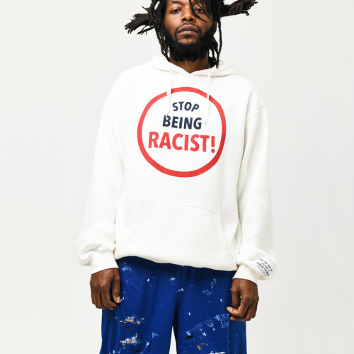 GALLERY DEPT STOP BEING RACIST REVERSIBLE ATK HOODIE FZWY1533