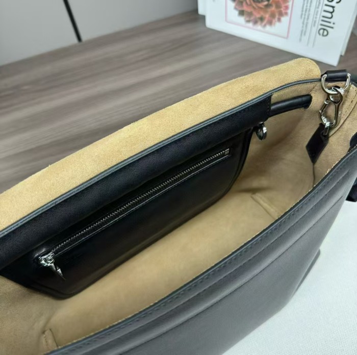 LOEWE Anagram Leather Satchel Bag FZBB104