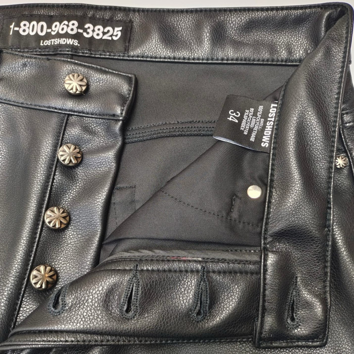 LOSTSHDWS Leather Shorts FZKZ1128