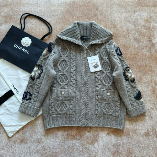 Chanel Cardigan Knitted Zipper Jacket FZMY476