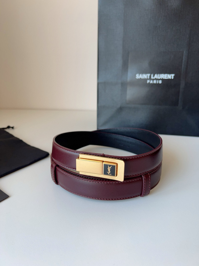YSL SAINT LAURENT 2.5cm Belt FZYD215