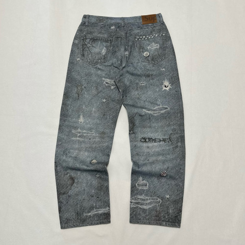 SUPREME 24FW HJR TROMPE L'OEIL LOOSE FIT JEAN FZKZ1164
