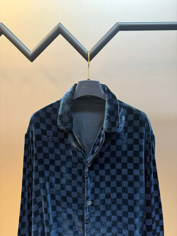 LV DAMIER Velour Shirts FZCS0254