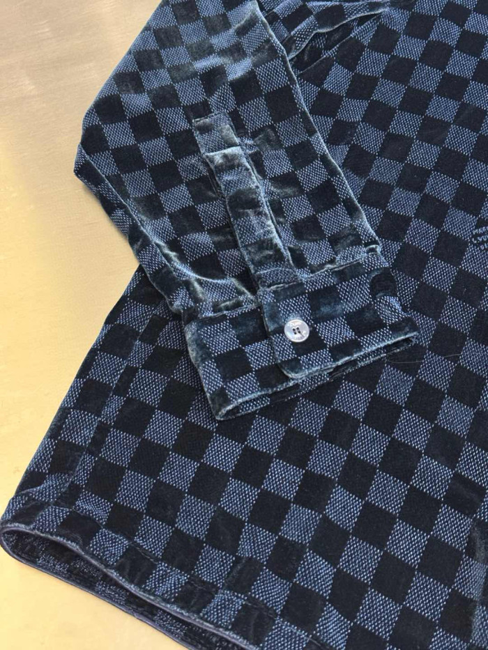 LV DAMIER Velour Shirts FZCS0254
